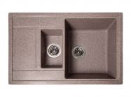 Мойка искусственный камень Solid ПРАКТИК 780х510 гранит (без отверстия под смеситель)