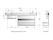 Набор Virno Style S202 рейлинг L=600 мм с полками нержавеющая сталь