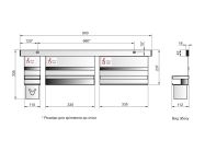 Набір Virno Style S301 рейлінг L=900 мм з полицями нержавіюча сталь