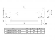 Ручка профільна Virno Lines 406/192 чорний матовий