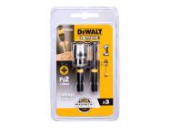 Набор бит DeWALT IMPACT TORSION с магнитным держателем Pz2, ударная L=50 мм, 2 ед. (DT70532Т)