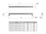 Ручка рейлінг Citterio Line 354-11-576 нікель матовий