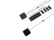 26040 Выравниватель двери L-2017 мм Linken System (из 2 частей, алюм накладки)