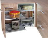 Раціональний кут лівий GIFF фасад 450-500 хром