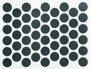 Заглушка на конфірмат самоклеюча Weiss d=14 антрацит (50 шт) (1616)