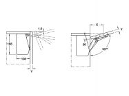 Подъемник Free Flap Hafele 1.7 C белые заглушки (372.91.722)