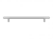 Ручка рейлінгова GIFF RE1008/224 L=304 RS матовий хром