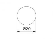 Заглушка на мініфікс самоклеюча Folmag d=20 дуб кам'яний 154 (28шт)