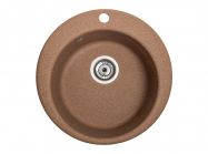 Мийка штучний камінь Solid Поні D475 теракот (з отвором під змішувач)