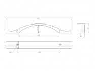 Ручка профильная GIFF 1/252/128 алюминий
