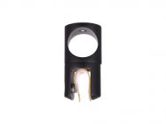 З'єднувач скло-труба 19 мм наскрізний GIFF 828 чорний матовий