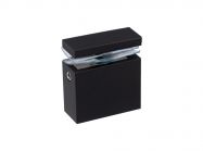 Соединитель стекло-труба 30x10 мм сквозной GIFF 318+ черный матовый