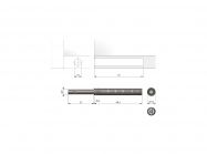 Толкатель Italiana Ferramenta K-PUSH TECH L=37 мм с магнитом антрацит