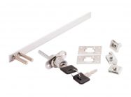 Замок мебельный центральный GIFF 288 L=500 хром