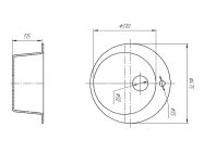 Мойка искусственный камень Solid Пони D475 серый гранит (с отверстием под смеситель)