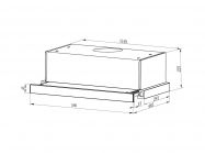 Вытяжка SLIM BL A/60/2/T INTERLINE