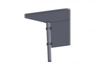 Кріплення до опори d=60 внутрішнє Mesan чорний