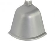 Кут до плінтуса Rehau 118 90* 98656 Сірий металік-зовнішній 