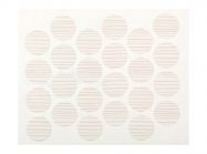 Заглушка минификса самоклеющаяся Weiss d=20 вудлайн крем (24 шт) (1424)