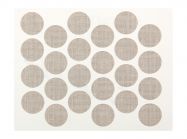 Заглушка минификса самоклеющаяся Weiss d=20 текстиль бежевый (24 шт) (2732)