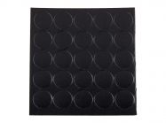 Заглушка на конфірмат самоклеюча Folmag d=14 чорний гладкий 325 (25шт)