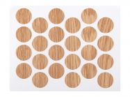 Заглушка мініфікса самоклеюча Weiss d=20 дуб світлий (24 шт) (7520)