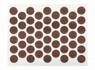 Заглушка конфирмата самоклеющаяся Weiss d=14 орех (50 шт) (7226)