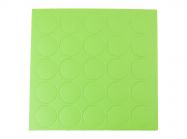 Заглушка конфирмата самоклеющаяся Folmag d=14 зеленый горошек 69 (25шт)