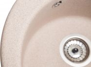 Мойка искусственный камень Solid Пони D475 розовый песок (с отверстием под смеситель)
