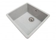 Мойка искусственный камень Solid Вега 440х420 серый гранит (под столешницу)