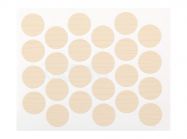 Заглушка мініфікса самоклеюча Weiss d=20 груша світлий (24 шт) (7156)