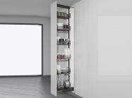 Колонна выдвижная в модуль 450 Inoxa Ellite 859AEY с 5 полками H=1860-2185 титан