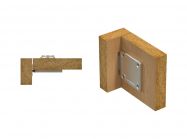 Замок мебельный накладной с собачкой GIFF 338 хром