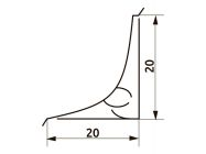 Плинтус кухонный Мрамор рыжий (92) L=3000