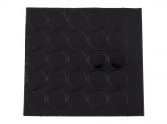 Заглушка на конфірмат самоклеюча Folmag d=14 чорний глянець 326 (25шт)