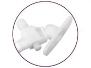 Подъемник GIFF Alto газовый с амортизатором L245 мм 60 N белый