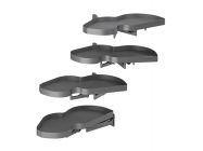 Механізм Combi`S в кутовий модуль 850 Inoxa Ikona/Helios 846BH/DX правий ардезія (2 полиці)