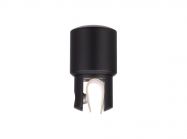 Соединитель стекло-труба 19 мм торцевой GIFF 826 черный матовый