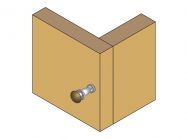 Заглушка конфірмата GIFF бежевий (1000 шт)