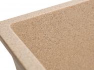 Мойка искусственный камень Solid Вега 440х420 латино беж (под столешницу)