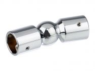 Соединитель труба-труба 19 мм поворотный GIFF 828 полированный хром