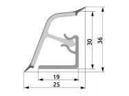 Плинтус Rehau 118 98102 Мрамор Каррара L=4200
