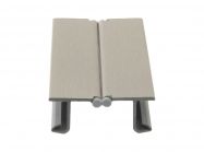 Угол универсальный к цоколю Volpato Н=100 никель браш