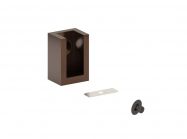 Штанга прямокутна зі вставкою гардеробна з кріпленням Volpato Stili L=900 венге браш