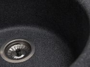 Мийка штучний камінь Solid Поні D475 чорний граніт (з отвором під змішувач)