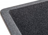Мойка искусственный камень Solid Вега 440х420 черный гранит (под столешницу)