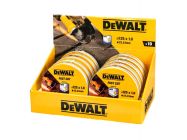 Набор отрезных кругов DeWALT 125x22,2х1,0 мм в металл. коробке, 10 ед. (DT3507)