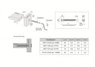 Конфірмат з потайною голівкою під шестигранник GIFF 7,0х70