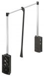 Гардеробний ліфт-пантограф 770-1200 мм чорний/хром Hafele