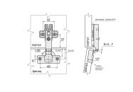 Петля полунакладная Slide-on GIFF SG d=35 Н=0 никель